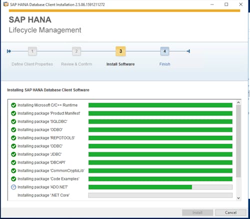 SAP HANA Client Install - 4