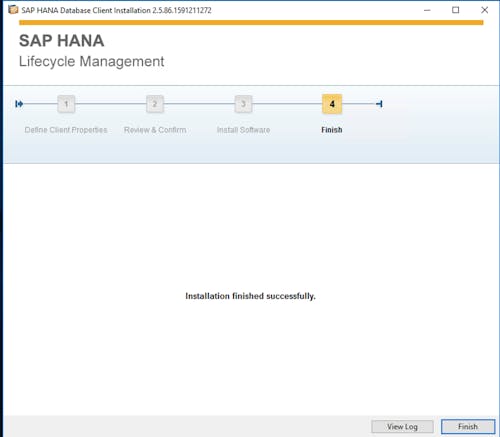 SAP HANA Client Install - 5