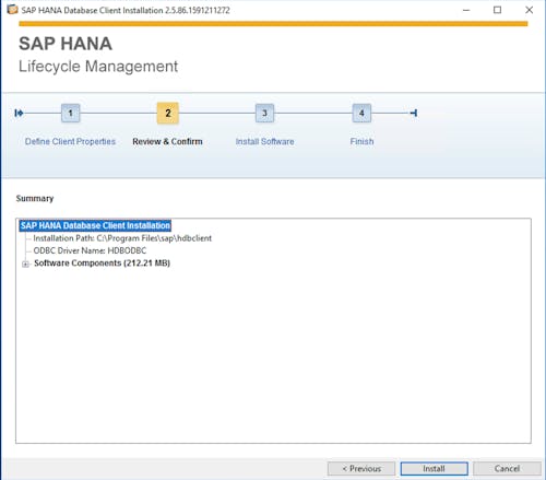 SAP HANA Client Install - 7