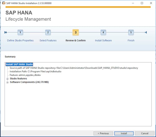 SAP HANA Studio Install - 3