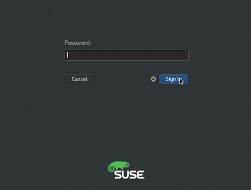 Login to SUSE