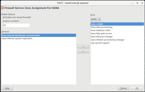 SAP HANA Firewall